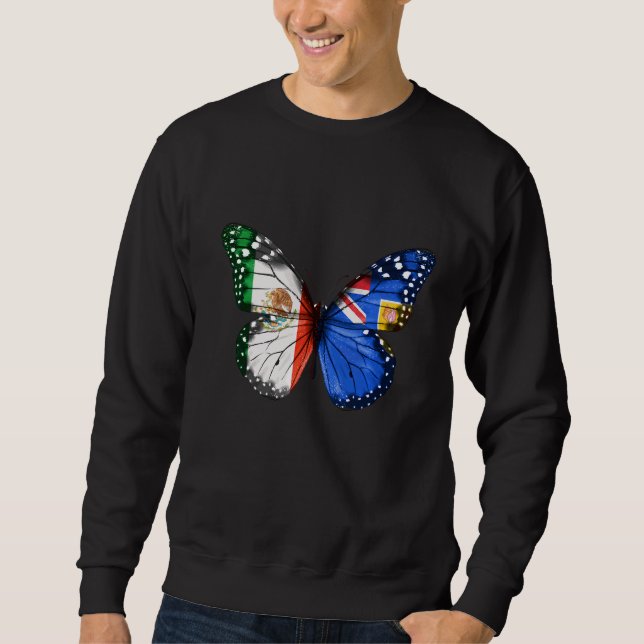 Mexikanischer Schmetterling Sweatshirt (Vorderseite)