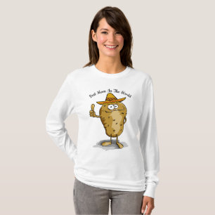 Mexikanischer Sombrerohut-Kartoffelentwurf T-Shirt