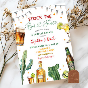 Mexikanischer Stock das Bar Fiesta Couples Dusche  Einladung