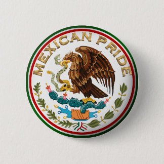 Mexikanischer Stolz (Adler aus mexikanischer Flagg Button