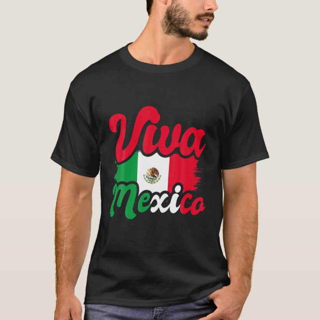 Mexikanischer Stolz Mexiko Stadt Geschenk Viva Mex T-Shirt (Vorderseite)