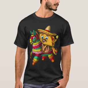 Mexikanischer Taco-Reit-Piñata T-Shirt