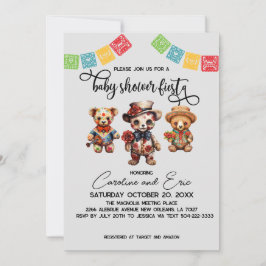 Mexikanischer Tag der Dead Baby Shower Fiesta Einladung