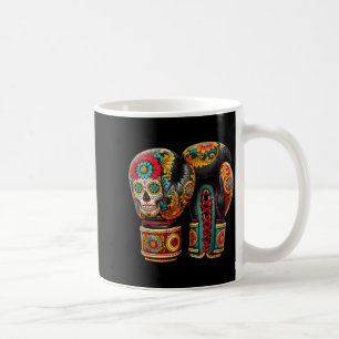 Mexikanischer Totenkopf-Zucker-Boxhandschuh Azteke Kaffeetasse