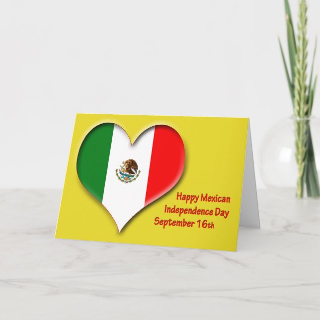 Mexikanischer Unabhängigkeitstag am 16. September Karte (Vorderseite)