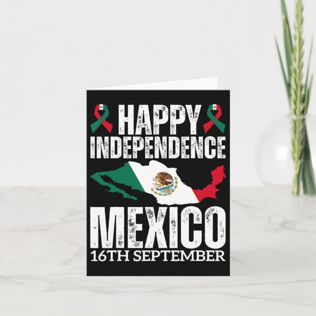 Mexikanischer Unabhängigkeitstag Est 16. September Karte (Vorderseite)