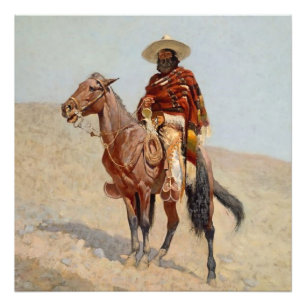 „Mexikanischer Vaquero-Reiter“ von Frederick Remin Fotodruck