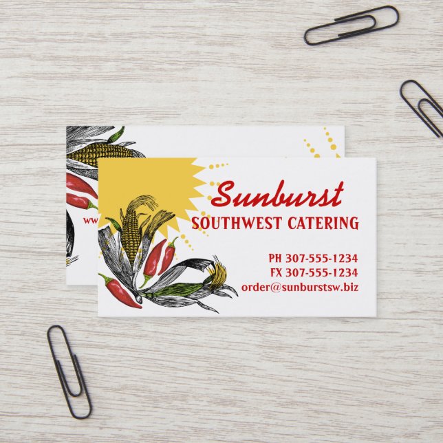 Mexikanischer Visitenkarte (Vorderseite/Rückseite Beispiel)