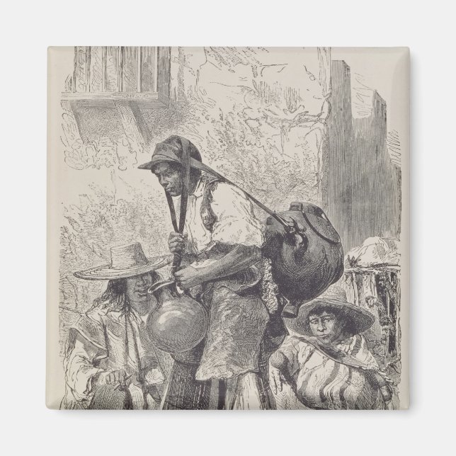 Mexikanischer Wasserträger Magnet (Vorne)