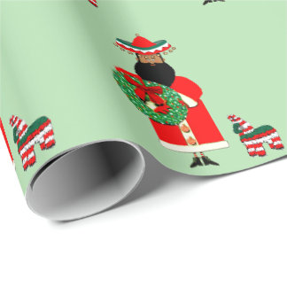 Mexikanischer Weihnachtsmann Geschenkpapier