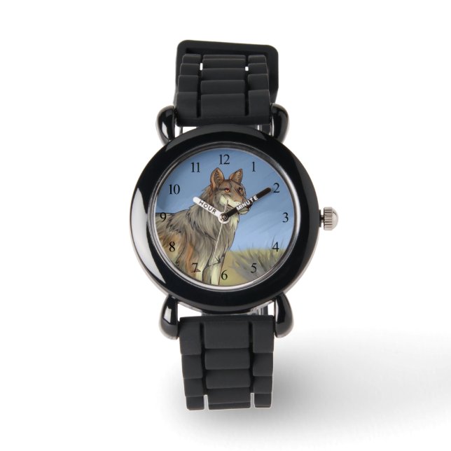 Mexikanischer Wolf Armbanduhr (Vorderseite)
