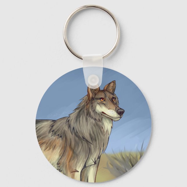 Mexikanischer Wolf Schlüsselanhänger (Vorderseite)