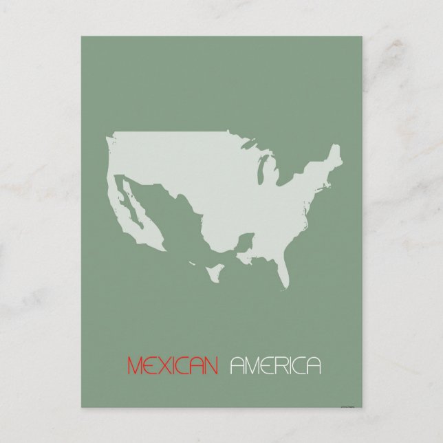 Mexikanisches Amerika Postkarte (Vorderseite)