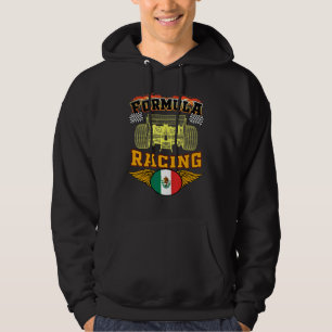 Mexikanisches Autorennen Mexiko-Flagge Formel-Renn Hoodie