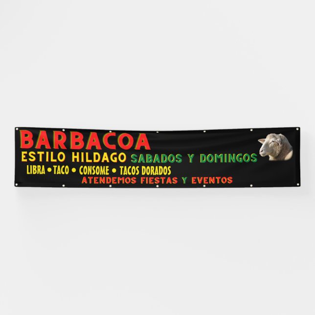 mexikanisches Barbecue Banner (Horizontal)