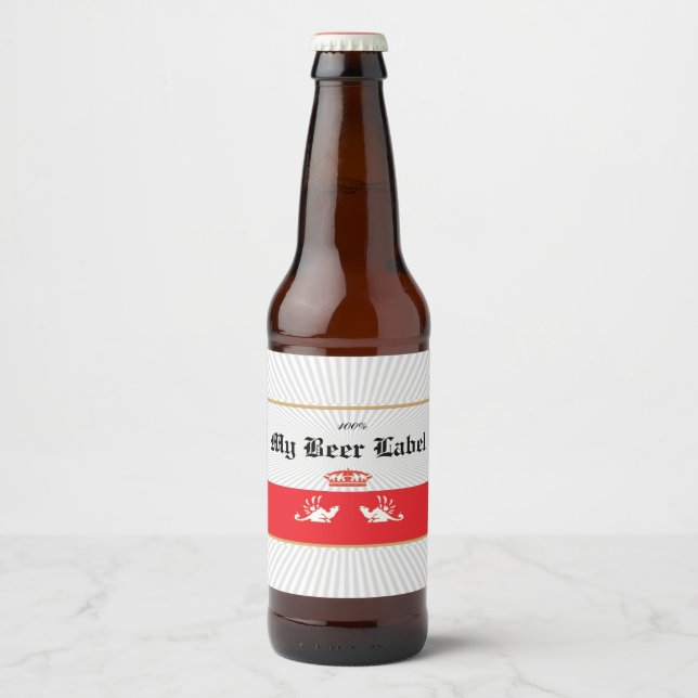 Mexikanisches Bieretikett Bierflaschenetikett (Vorderseite)