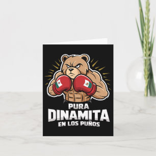 Mexikanisches Boxen für Jungen Mexiko Pura Dinamit Karte
