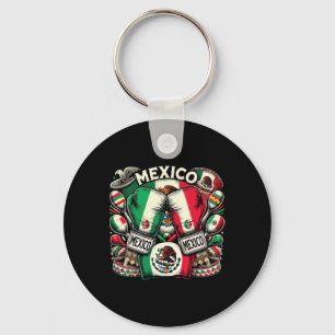 Mexikanisches Boxteppich-Design 1 Schlüsselanhänger