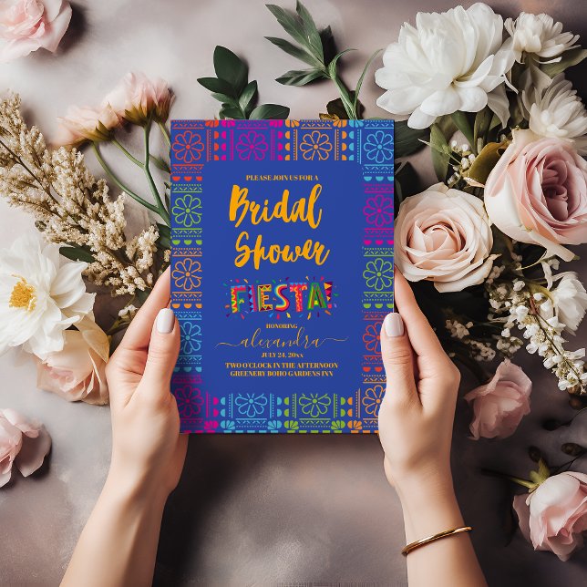 Mexikanisches Brautparty Fiesta Blume Einladung (Von Creator hochgeladen)