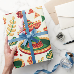 Mexikanisches Cinco-De-Mayo-Muster  Geschenkpapier