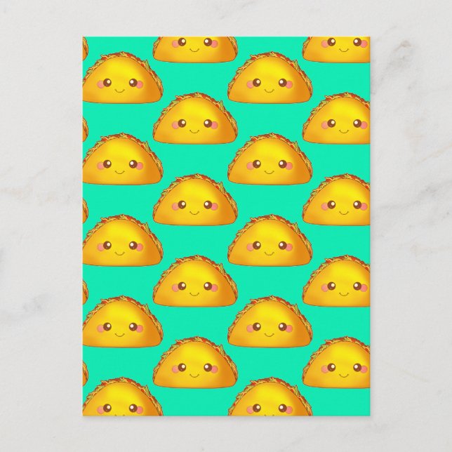 Mexikanisches Erdbeerriff - Hard Muschel Taco Postkarte (Vorderseite)