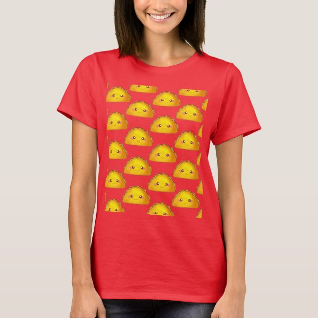 Mexikanisches Erdbeerriff - Hard Muschel Taco T-Shirt (Vorderseite)