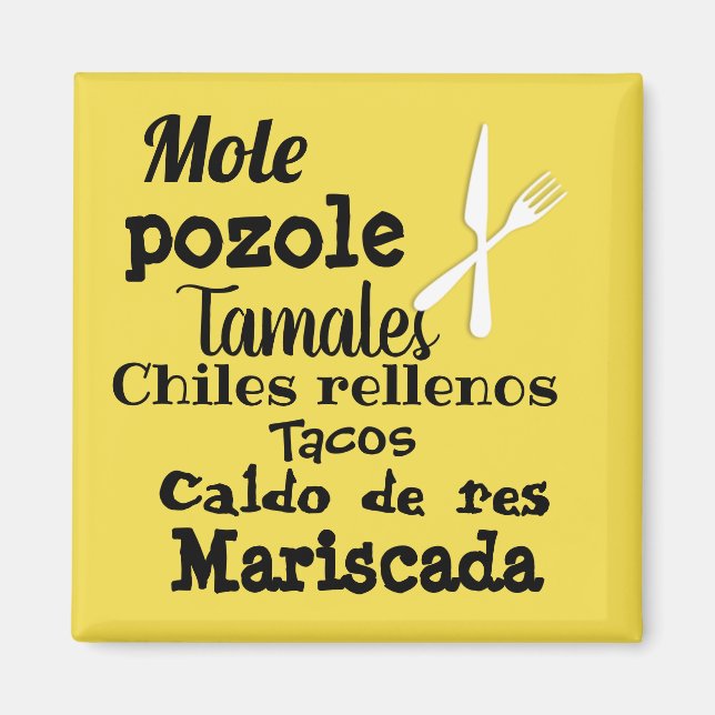 mexikanisches Essen Magnet (Vorne)