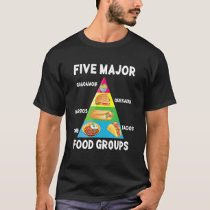 mexikanisches Essen Tacos Burritos Chili Major Foo T-Shirt
