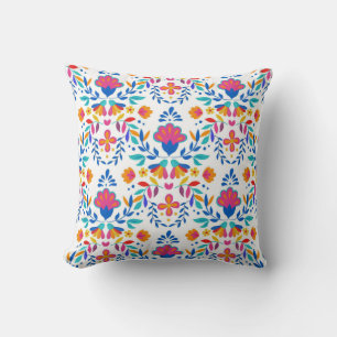 Mexikanisches Ethnic Folk Art Floral Muster Kissen