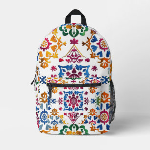 Mexikanisches farbiges Star Tile Bedruckter Rucksack