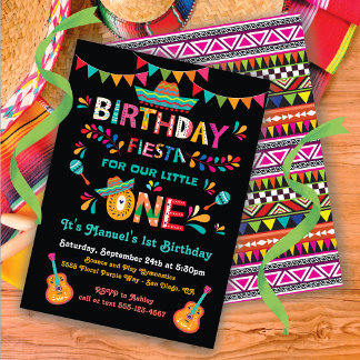 Mexikanisches Fiesta 1. Geburtstag Einladung