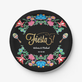 Mexikanisches Fiesta Floral Party Teller