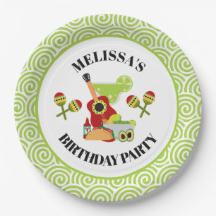 Mexikanisches Fiesta Food Geburtstag Pappteller