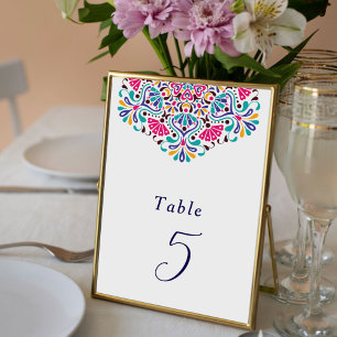 Mexikanisches Fiesta-Regenbogen-Hochzeitstisch-Sch