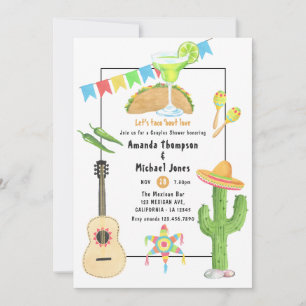 Mexikanisches Fiesta Taco 'bout Liebe Paare Dusche Einladung