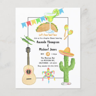Mexikanisches Fiesta Taco 'bout Liebe Paare Dusche Flyer