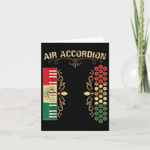 Mexikanisches Flag Vintag Air Accordion Shirt für  Karte