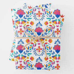 mexikanisches Folkloremuster Geschenkpapier Set