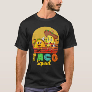 Mexikanisches Food Lover Niedlich Taco Squad T-Shi T-Shirt