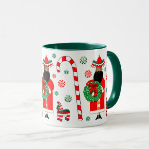 Mexikanisches Frohe Weihnachten Santa Tasse