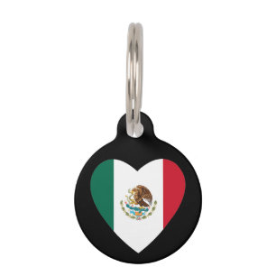Mexikanisches Herz Haustiermarke