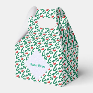 Mexikanisches Herz LIEBE getechtes Green Personali Geschenkschachtel