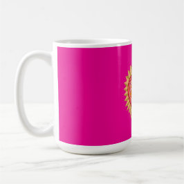 Mexikanisches Herz mit Schutz Auge und Flamme Kaffeetasse
