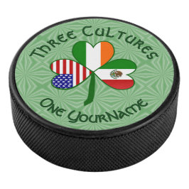 Mexikanisches Irish American Flag Kleeblatt Person Eishockey Puck