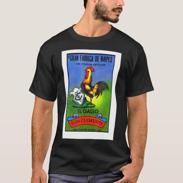 Mexikanisches Kartenspiel mexikanische Kultur T-Shirt (Vorderseite)