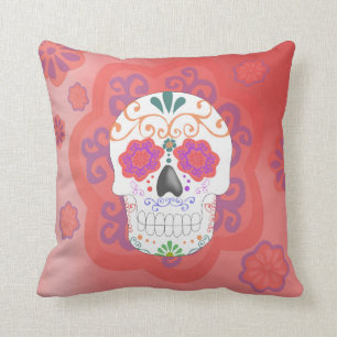 Mexikanisches Kissen des Totenkopfs