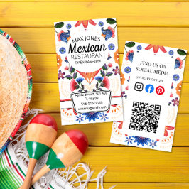 mexikanisches Lebensmittelobst-Delikatfahrzeug Visitenkarte