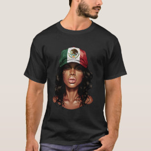 Mexikanisches Mädchen Mexiko Flagge Stolze Mexican T-Shirt