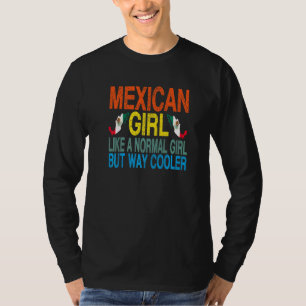 Mexikanisches Mädchen Mexiko-Flagge T-Shirt