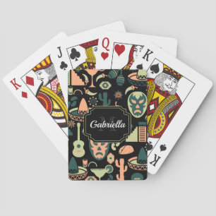 Mexikanisches Muster Spielkarten